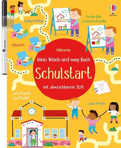 Mein Wisch-und-weg-Buch: Schulstart: mit abwischbarem Stift – Zähl-, Zuordnungs- und Schwungübungen für Kinder ab 4 Jahren (Meine Wisch-und-weg-Bücher)