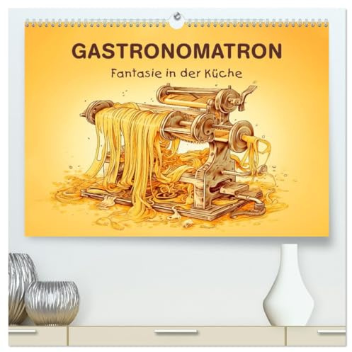 Gastronomatron - Fantasie in der Küche (hochwertiger Premium Wandkalender 2026 DIN A2 quer), Kunstdruck in Hochglanz: Humorvolle Illustrationen von fantastischen Küchengeräten (CALVENDO Spass)