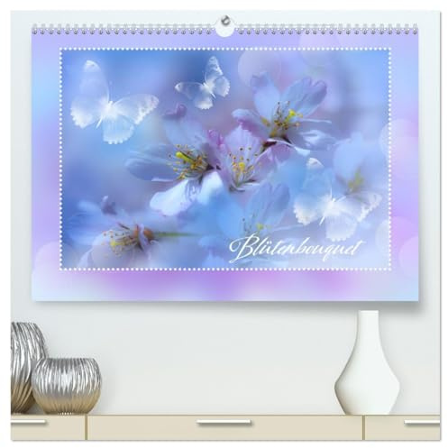 Blütenbouquet (hochwertiger Premium Wandkalender 2026 DIN A2 quer), Kunstdruck in Hochglanz: Fine Art - Blüten farbig - Macro Aufnahmen (CALVENDO Natur)