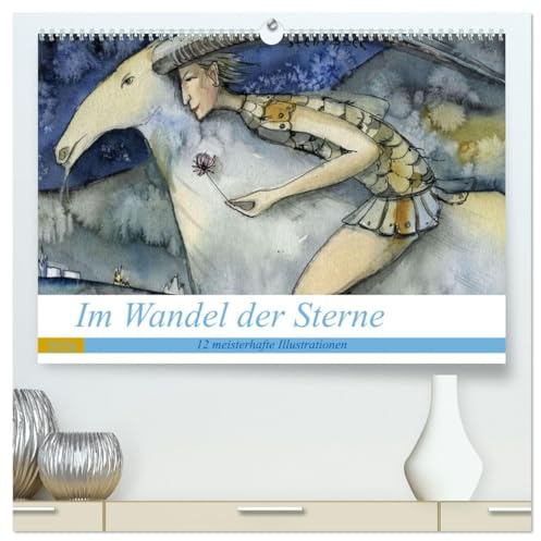 Im Wandel der Sterne (hochwertiger Premium Wandkalender 2026 DIN A2 quer), Kunstdruck in Hochglanz: 12 Sternbilder, meisterhafte Illustrationen (CALVENDO Kunst)
