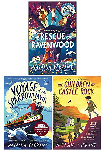 Natasha Farrant Collection 3 Books Set (The Rescue of Ravenwood, Voyage of the Sparrowhawk, The Children of Castle Rock)