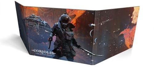 Free League Coriolis The Great Dark Gamemaster's Screen - Tabletop RPG Tool with Rules and Tables