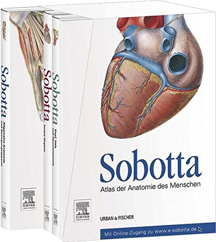Sobotta, Atlas der Anatomie des Menschen3 Bände und Tabellenheft im Schuber, inklusive Zugang zur Sobotta-Website: Allgemeine Anatomie, ... Kopf, Hals, NeuroanatomieTabellenheft, 23e(Set of 3)