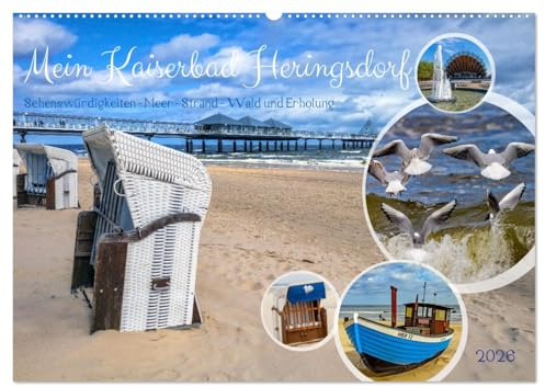 Mein Kaiserbad Heringsdorf (Wandkalender 2026 DIN A2 quer), CALVENDO Monatskalender: Warum mein Heringsdorf der perfekte Ferienort an der Ostsee ist? (CALVENDO Orte)