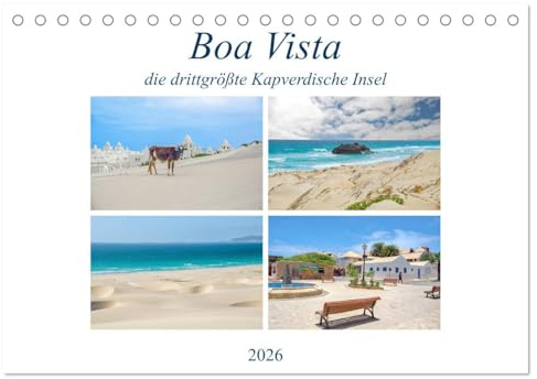 Boa Vista - die drittgrößte Kapverdische Insel (Tischkalender 2026 DIN A5 quer), CALVENDO Monatskalender: Boa Vista: Schöne Aussicht (CALVENDO Orte)