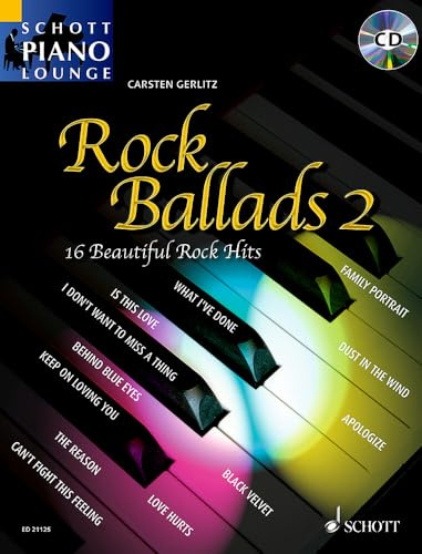 Rock Ballads 2: 16 Beautiful Rock Hits. Klavier. (Schott Piano Lounge)