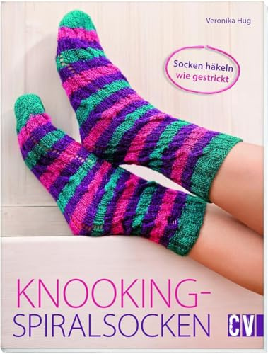 Knooking-Spiralsocken: Socken häkeln wie gestrickt