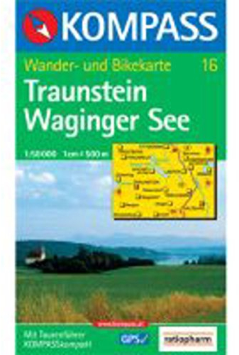 KOMPASS Wanderkarte Traunstein - Waginger See: Wanderkarte mit Aktiv Guide und Radwegen. GPS-genau. 1:50000 (KOMPASS-Wanderkarten, Band 16)