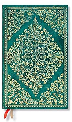 Oceania (Diamond Rosette) Maxi Horizontal 12-month Dayplanner 2024 (Elastic Band Closure)