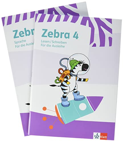 Zebra 4: Paket: Heft Lesen/Schreiben ausleihfähig und Heft Sprache ausleihfähig Klasse 4 (Zebra. Ausgabe ab 2018)