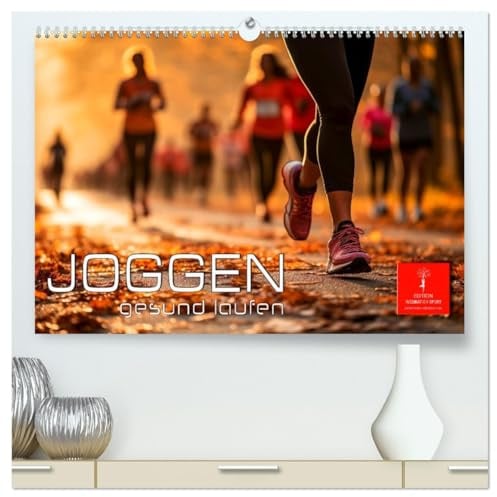 Joggen, gesund laufen (hochwertiger Premium Wandkalender 2026 DIN A2 quer), Kunstdruck in Hochglanz: Laufen, die ideale Freizeitgestaltung. (CALVENDO Sport)