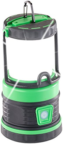 Lunartec Akku Laterne: 3in1-LED-Akku-Campinglaterne mit Deckenlicht und Powerbank, 3.600 mAh (Camping Laterne, LED, Tischleuchte Batterie)