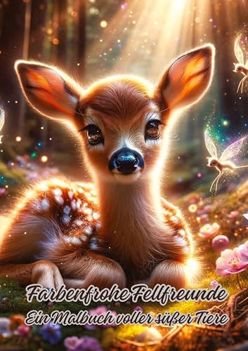 Farbenfrohe Fellfreunde: Ein Malbuch voller süßer Tiere