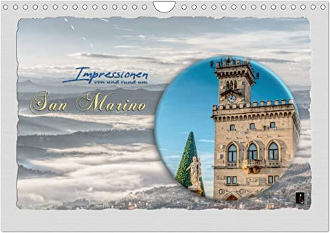Impressionen - von und rund um San Marino (Wandkalender 2026 DIN A4 quer), CALVENDO Monatskalender: San Marino einmal anders betrachtet (CALVENDO Orte)