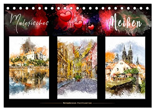 Malerisches Meißen (Tischkalender 2026 DIN A5 quer), CALVENDO Monatskalender: Meißen, bezaubernde Stadt an der Elbe. (CALVENDO Orte)