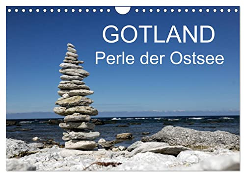Gotland - Perle der Ostsee (Wandkalender 2026 DIN A4 quer), CALVENDO Monatskalender: Die Küsten von Gotland mit Raukenformationen. (CALVENDO Natur)