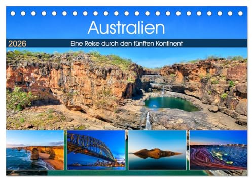 Australien - Travel The Gravel (Tischkalender 2026 DIN A5 quer), CALVENDO Monatskalender: Eine Reise durch den fünften Kontinent (CALVENDO Orte)