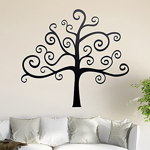 Sticker mural Arbre en 6 tailles, 70 - Noir, 80 x 73 cm