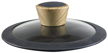 BEPER Tapa de Cristal: 20 cm, Negro, 20 x 20 x 7.5 cm