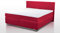 Charlottes Möbelkaufhaus Boxspringbett ROM II 160x200 Rot Weinrot Hellrot Dunkelrot inkl Matratze und Topper Exzellenter Schlafkomfort. Härtegrad H2 H3 H4 (160x200 cm, Rot)
