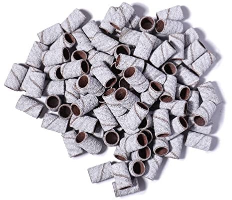 BNG 150 Grit Sanding Bands For Nail Drill 100PCS, Electric Nail Drill Bits Professional Manicure Pedicure File Replacement
