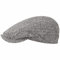 Stetson Belfast Silk Schiebermütze Herren - Flatcap aus Seide - Herrencap Made in EU - Seidenmütze Frühjahr/Sommer - Flat Cap schwarz-weiß 61 cm