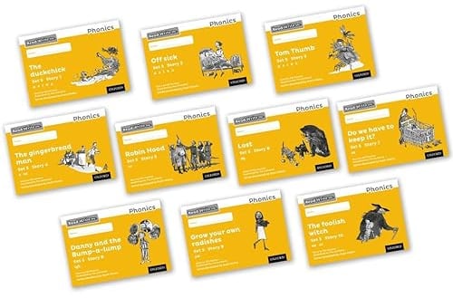 Read Write Inc - Phonics Set 5 Yellow Story Books - Black and White Pack of 10 (NC READ WRITE INC - PHONICS)