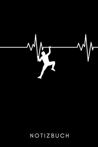 NOTIZBUCH: A5 Notizbuch PUNKTIERT Kletttern Geschenk | Kletterer | Extremsport | Bouldern | Kletterbuch | coole Geschenkidee für Männer Kinder Frauen Sportler