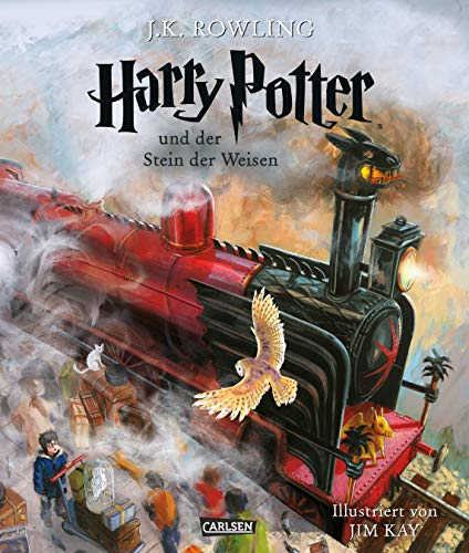 Harry Potter und der Stein der Weisen (Schmuckausgabe Harry Potter 1): Vierfarbig illustrierte Ausgabe mit großformatigen Bildern und Lesebändchen – der Kinderbuch-Klassiker zum Vorlesen