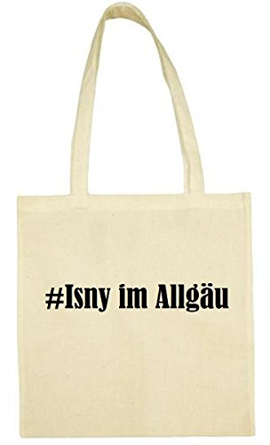 Reifen-Markt Tasche #Isny im Allgäu Größe 38x42 Farbe Natur Druck Schwarz