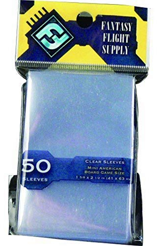 Fantasy Flight Games Card Sleeves: Mini American Board Game Sleeves Pack