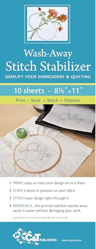 Wash-Away Stitch Stabilizer: Simplify Your Embroidery & Quilting