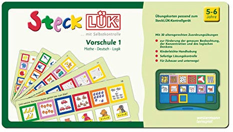 SteckLÜK: Vorschule mix 1 Mathe - Deutsch - Logik Alter 5 - 6 (grün)