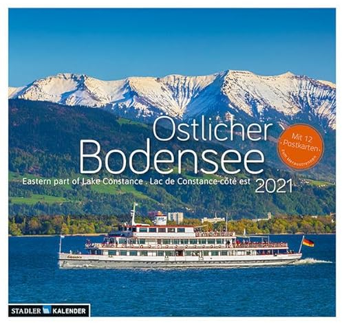 Östlicher Bodensee 2021: Postkarten-Tischkalender