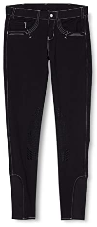Kerbl Herren Basicplus Größe Reithose, Schwarz, 48