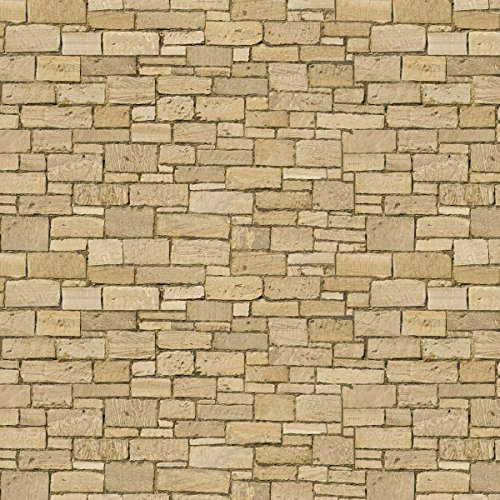 MyTinyWorld Pack of 5 Dolls House Wallpaper Mixed Size Square Cut Sandstone Paper Sheets - 1:12th Scale - All Ages (May be too small for young children) - Includes 5 dolls house wallpaper sheets