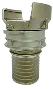 Demi raccord symétrique Guillemin, pompier, à douille annelée réduite à collerette en inox - DN 80 x 76mm