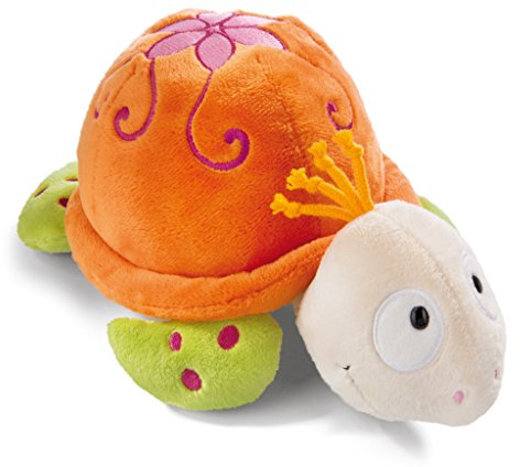 Nici 42200 Kuscheltier Jolly Mäh Schildkröte Sula, Orange/Grün, 25 cm
