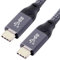 Cablecc 10Gbps USB-C USB 3.1 Type C Gen2 Male to Male Data Video 100W Cable with E-Marker for Tablet & Phone & Laptop (50cm)