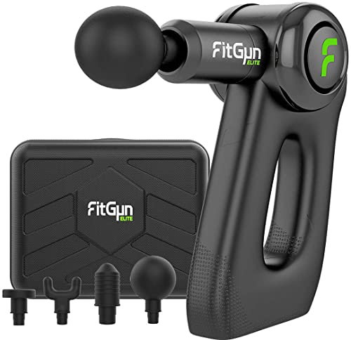 Massagepistole Massage gun - FitGun Elite Muskelmassagegerät - Elektrisches Körpermassagegerät Sport für muskeltiefe Entspannung - Schmerzlinderung