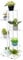 Trintion 6-Tier Vintage Metal Plant Stand, Indoor/Outdoor Flower Pot Stand with Rust-Resistant Coating, Space-Saving Decorative Plant Shelf for Home, Garden, or Balcony(White)
