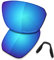 Saucer Verres et plaquettes de nez de rechange pour lunettes de soleil Oakley Split Shot OO9416, Bleu glacier polarisé, taille unique