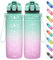 Coolfel Sport Trinkflasche 2l, 1,5l, 1l, 700ml, 500ml Kinder Auslaufsicher Motivierende Wasserflasche mit Zeitmarkierung BPA Frei Tritan Trinkflasche für Mädchen, Junge, Schule, Gym