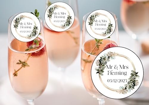 20 x 4.5cm edible WEDDING champagne prosecco flute drink toppers uncut