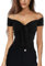 EMOTTOS Women's Y2K Crop Tops, Short Sleeve Off Shoulder Top V Neck Bowknot Slim Fit for Ladies, Sweetheart Neckline Basic T-Shirt Casual Club Party Streetwear for Spring Summer, Black L