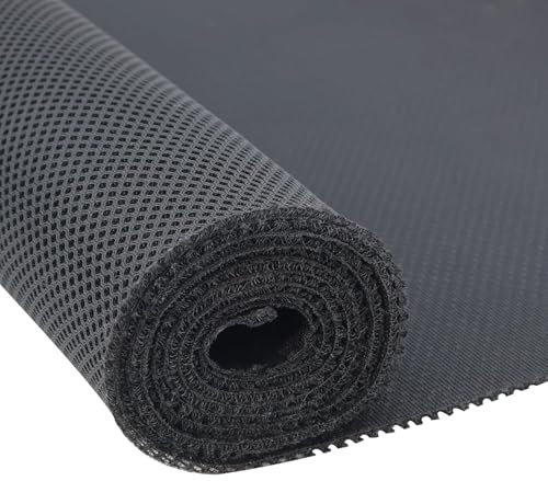 Stereo Mesh Fabric for Speaker Repair - Premium Quality Speaker Grill Cloth for Speaker Restoration and Repair - 60 x 80 in / 150 x 200 CM Black