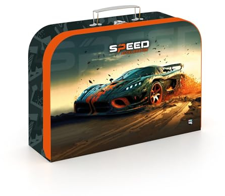 Generisch Kinderkoffer Spielzeugkoffer Spielkoffer Kofferl Bastelkoffer Malkoffer Werkkoffer (Renn-Auto Speed Acceleration)