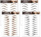 GNHG 4 Bilder 44 Paare Augenbrauen Tattoo Aufkleber Sticker 6D Haarähnliche Eyebrow Tattoo Aufkleber,tattoo augenbrauen wasserfest,Augenbrauen-Aufkleber die Augenbrauenpflege Formung