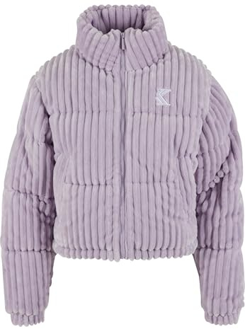 Karl Kani KK Og Fuzzy Corduroy Short Puffer Jacket Purple, M