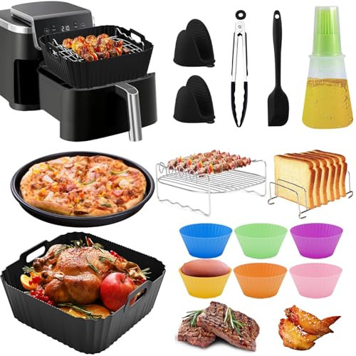 Accessori per friggitrice ad aria calda Ninja Accessori per friggitrice ad aria calda Max Pro 6,2 L AF180EU AF140EU, Philips 6,2L, COSORI 5,5L, stampo in silicone per friggitrice ad aria calda Ninja